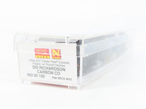N Scale Micro-Trains MTL 09300100 SRCX Sid Richardson Carbon 3-Bay Hopper #4010