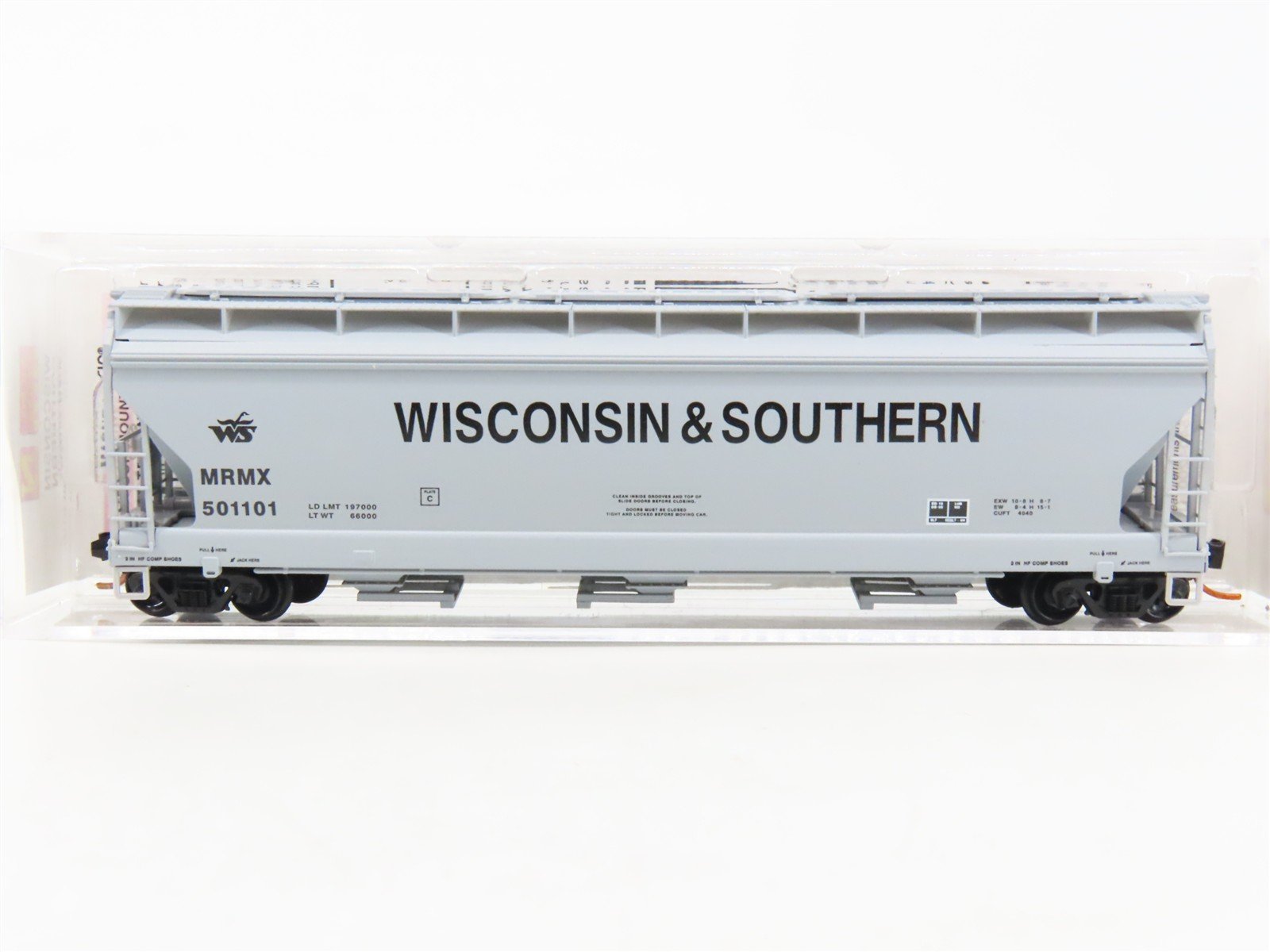 N Scale Micro-Trains MTL 09400340 MRMX Wisconsin Southern 3-Bay Hopper #501101