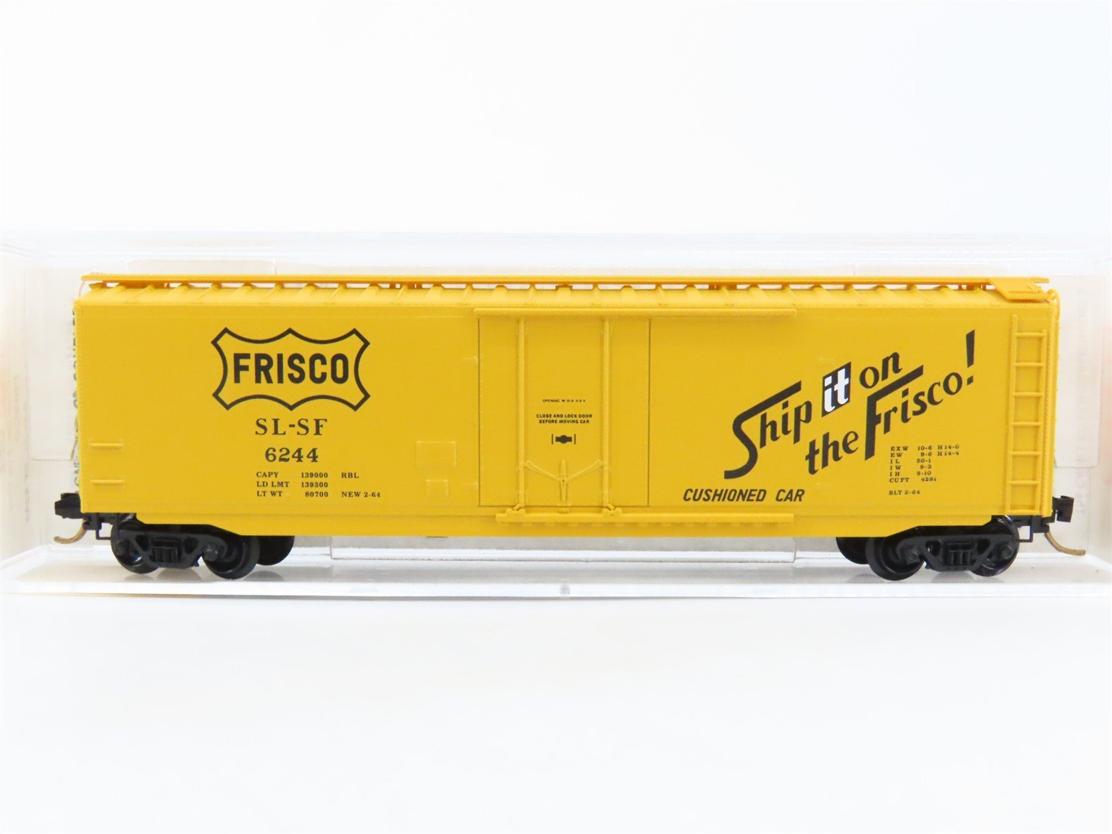 N Scale Micro-Trains MTL 32060 SL-SF "Ship it on the Frisco" 50' Box Car #6244