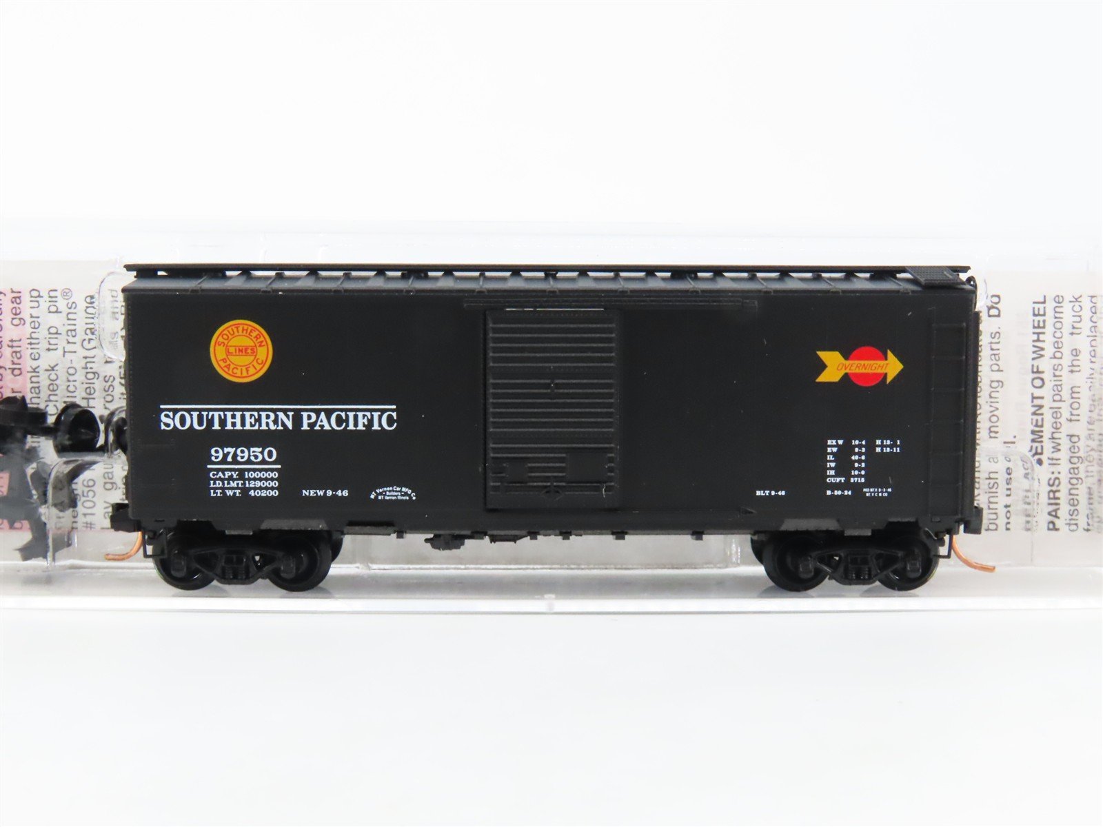 N Scale Micro-Trains MTL 20090 SP Southern Pacific Overnight 40' Box Car #97950