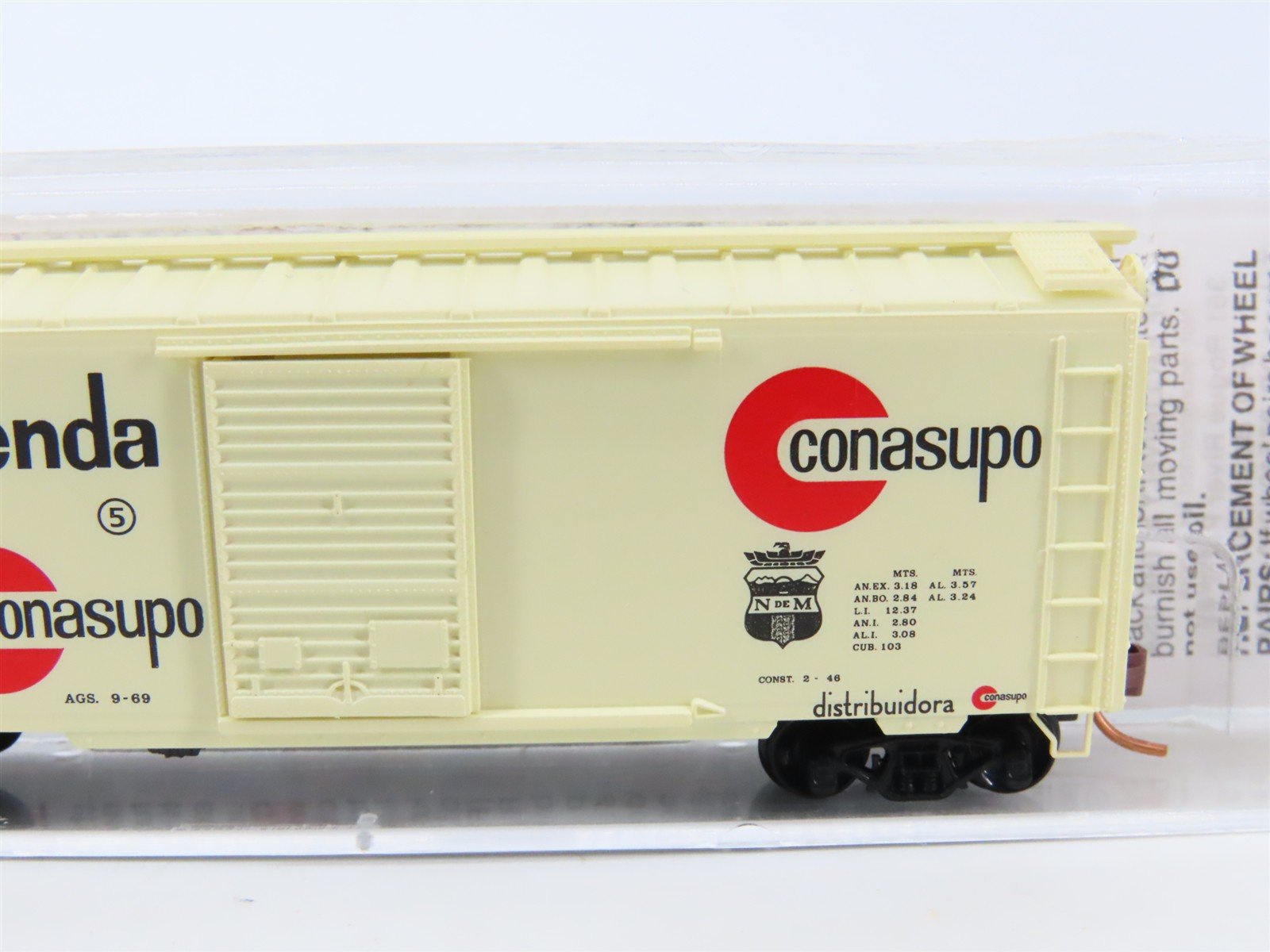 N Micro-Trains MTL 02000730 NdeM National Railways Of Mexico 40' Box Car #63317