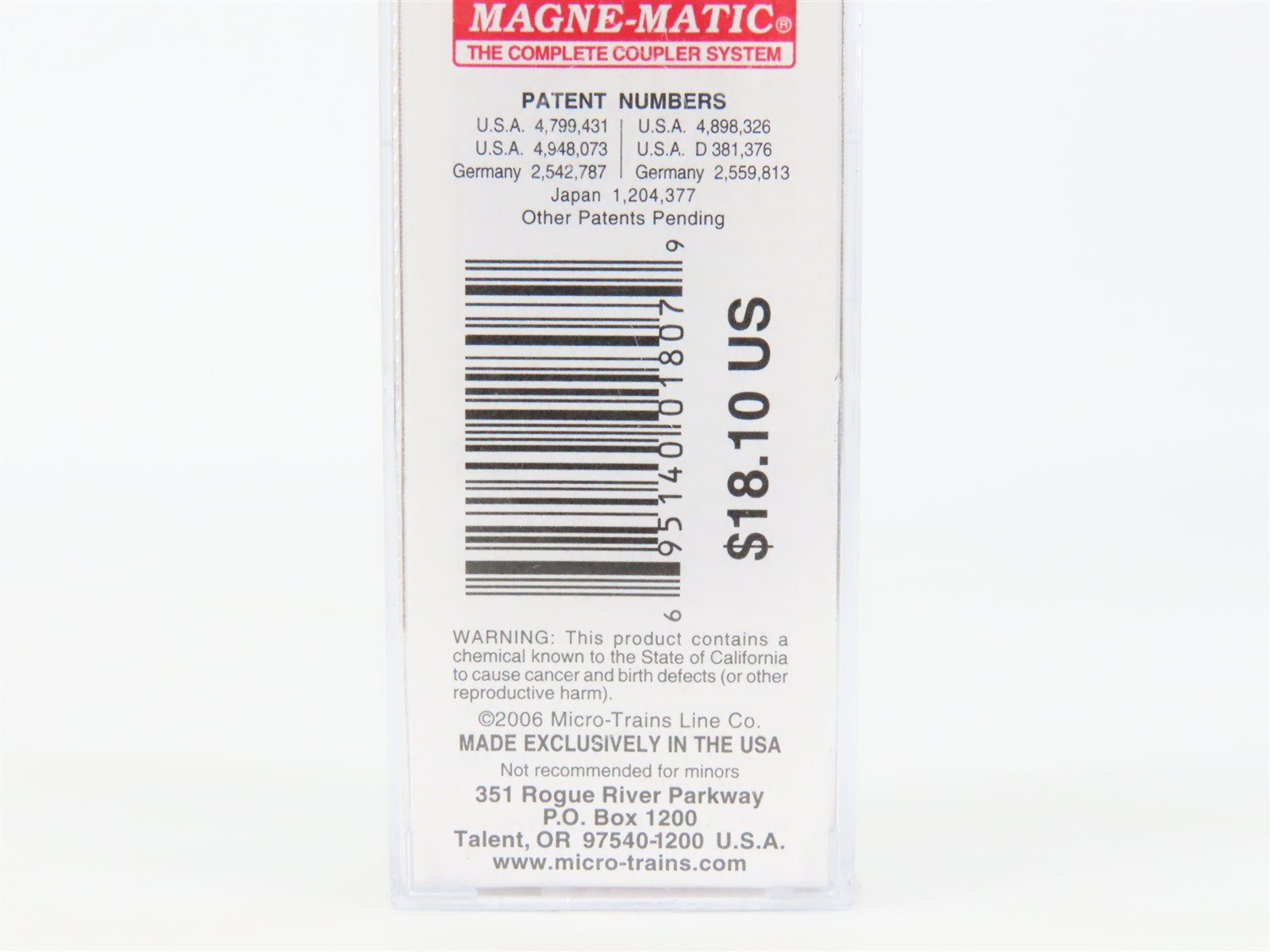 N Scale Micro-Trains MTL 02000870 Erie Railroad 40' Single Door Box Car #79006