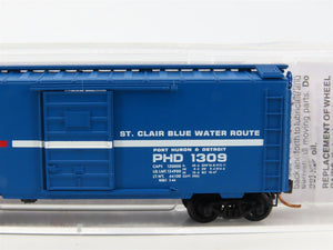 N Scale Micro-Trains MTL 02000150 PHD St. Clair Blue Water Route 40' Boxcar 1309