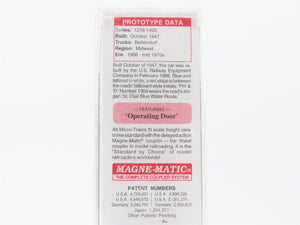N Scale Micro-Trains MTL 02000150 PHD St. Clair Blue Water Route 40' Boxcar 1309
