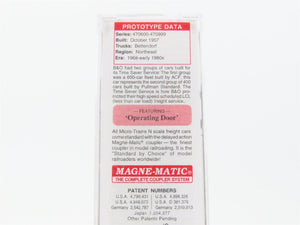 N Scale Micro-Trains MTL 02000766 B&O Sentinel Service 40' Box Car #470968