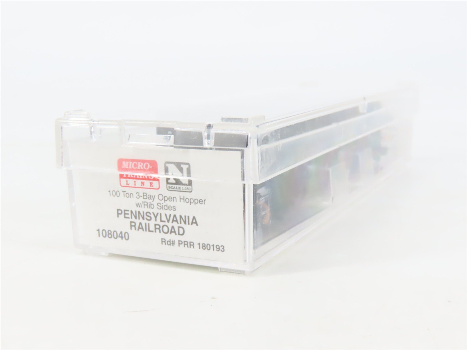 N Scale Micro-Trains MTL 108040 PRR Pennsylvania 3-Bay Hopper #180193 w/ Load