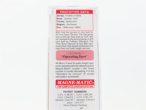 N Scale Micro-Trains MTL 02000766 B&O Sentinel Service 40' Box Car #470968