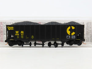 N Scale Micro-Trains MTL 108150 WM Chessie System 3-Bay Hopper #89862 w/ Load