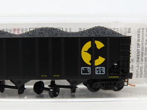 N Scale Micro-Trains MTL 108150 WM Chessie System 3-Bay Hopper #89862 w/ Load