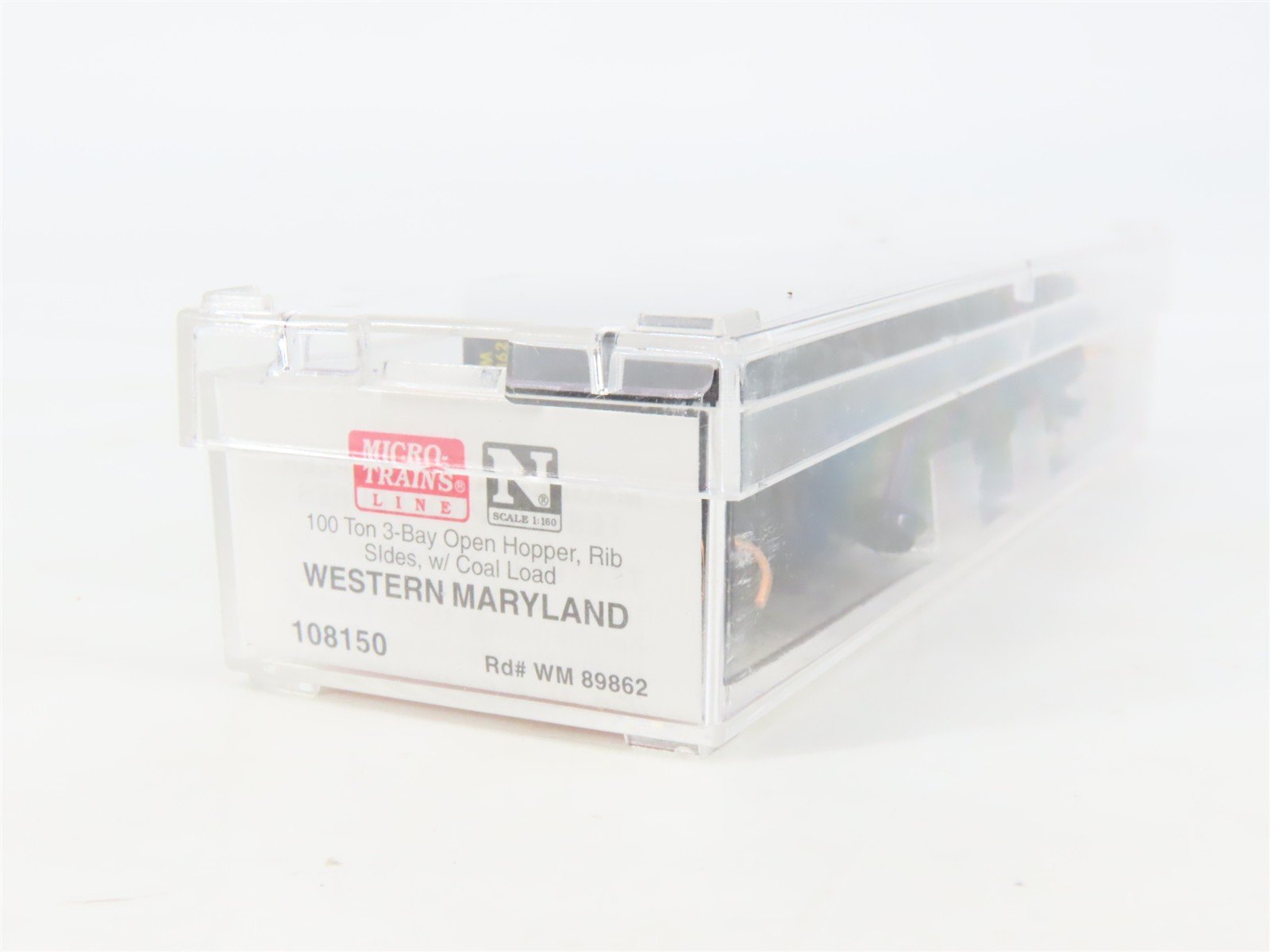 N Scale Micro-Trains MTL 108150 WM Chessie System 3-Bay Hopper #89862 w/ Load