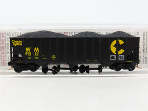 N Scale Micro-Trains MTL 108150 WM Chessie System 3-Bay Hopper #89862 w/ Load