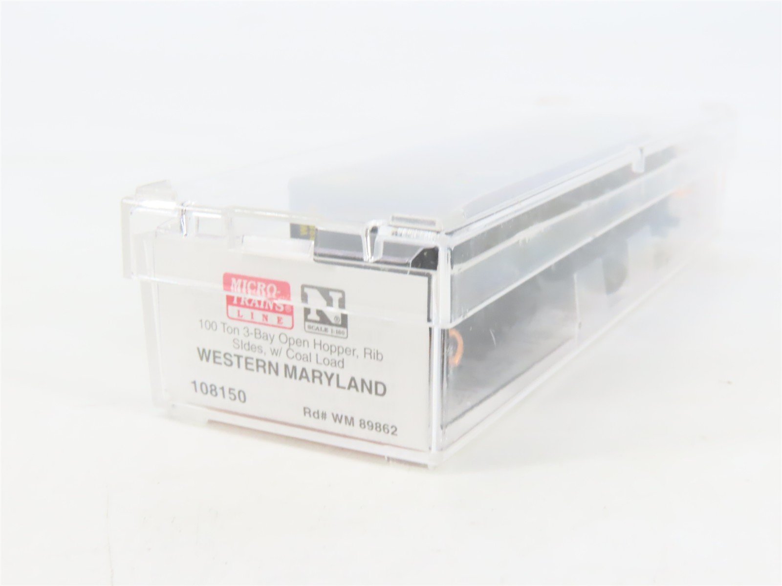 N Scale Micro-Trains MTL 108150 WM Chessie System 3-Bay Hopper #89862 w/ Load