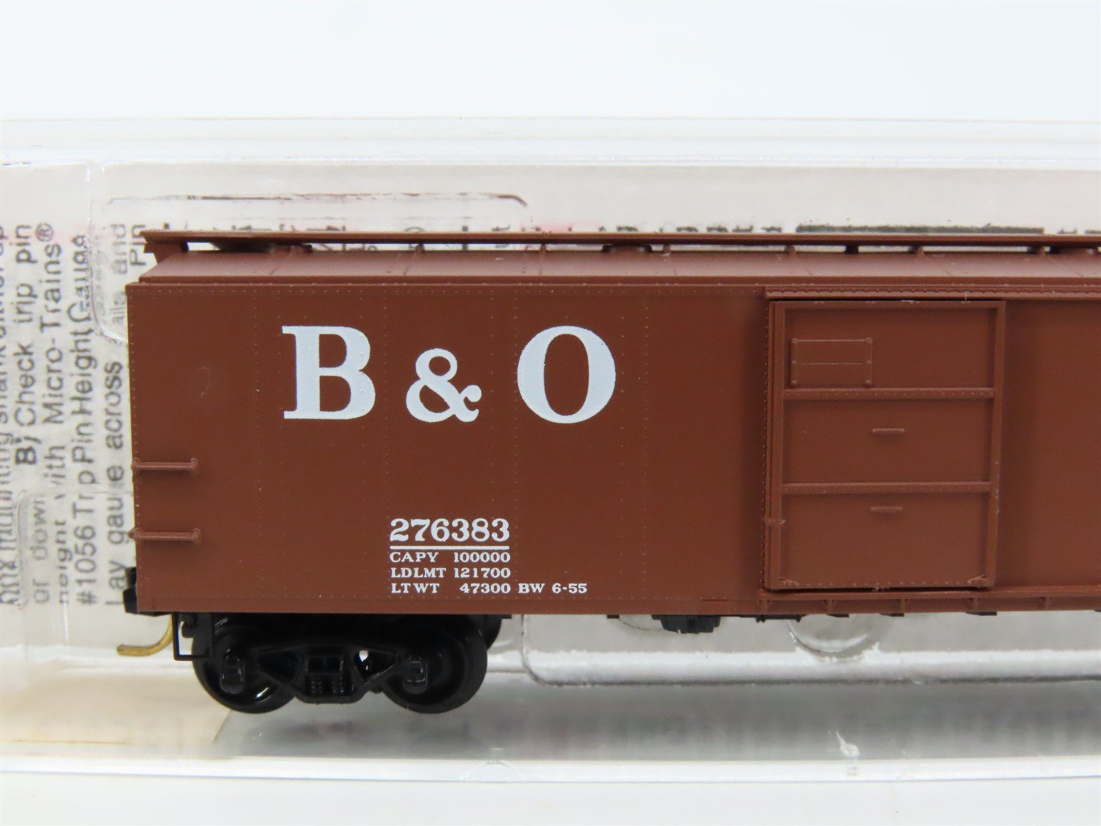 N Scale Micro-Trains MTL 120240 B&O Baltimore & Ohio 40' Steel Box Car #276383