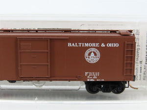 N Scale Micro-Trains MTL 120240 B&O Baltimore & Ohio 40' Steel Box Car #276383