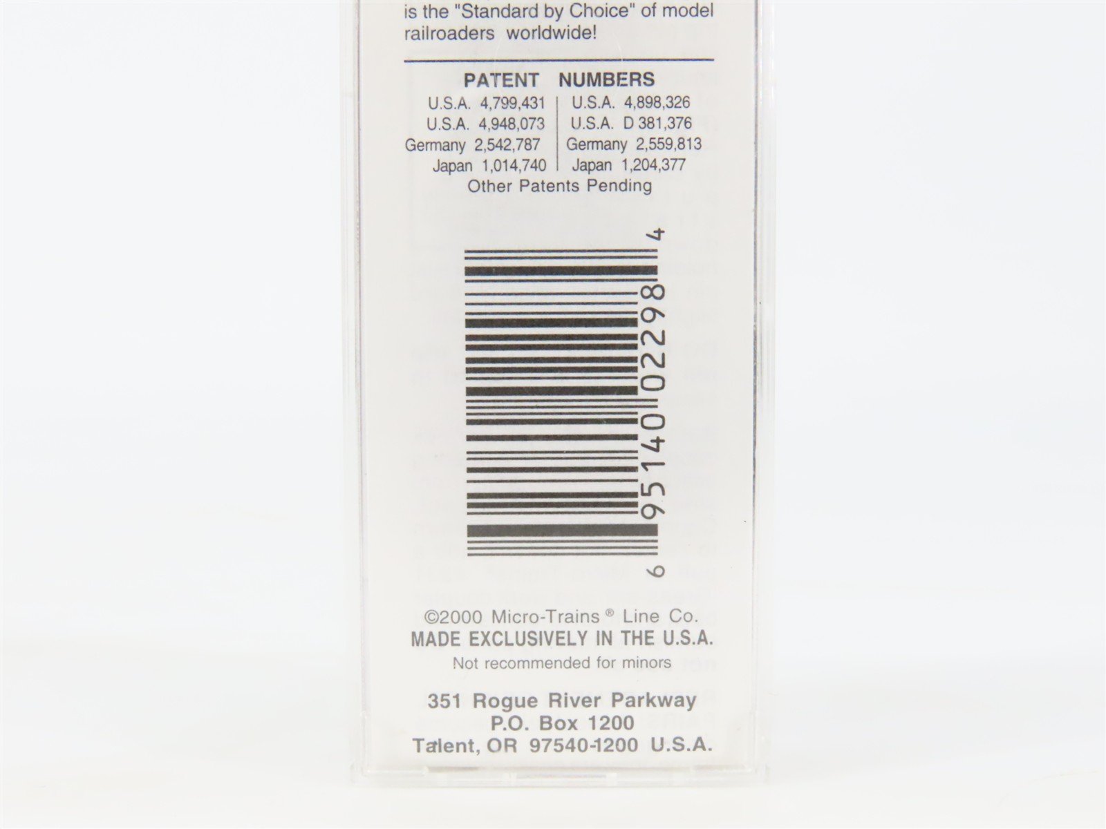 N Scale Micro-Trains MTL 120240 B&O Baltimore & Ohio 40' Steel Box Car #276383