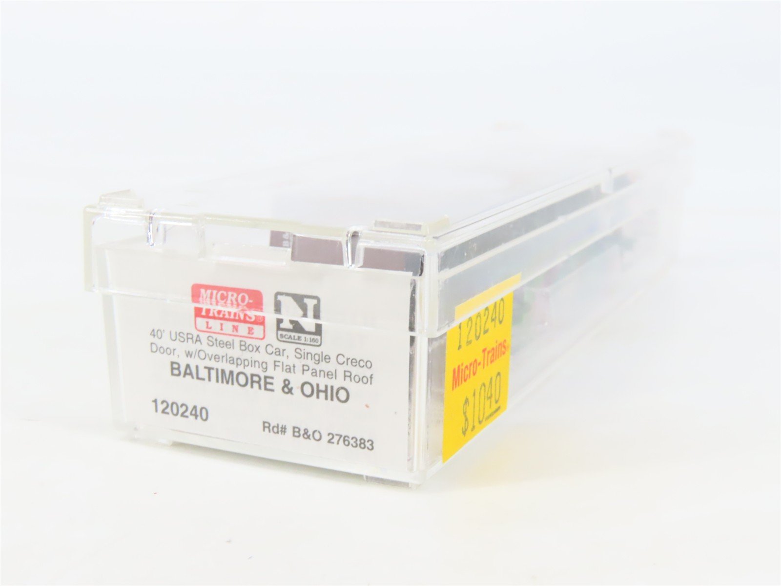 N Scale Micro-Trains MTL 120240 B&O Baltimore & Ohio 40' Steel Box Car #276383