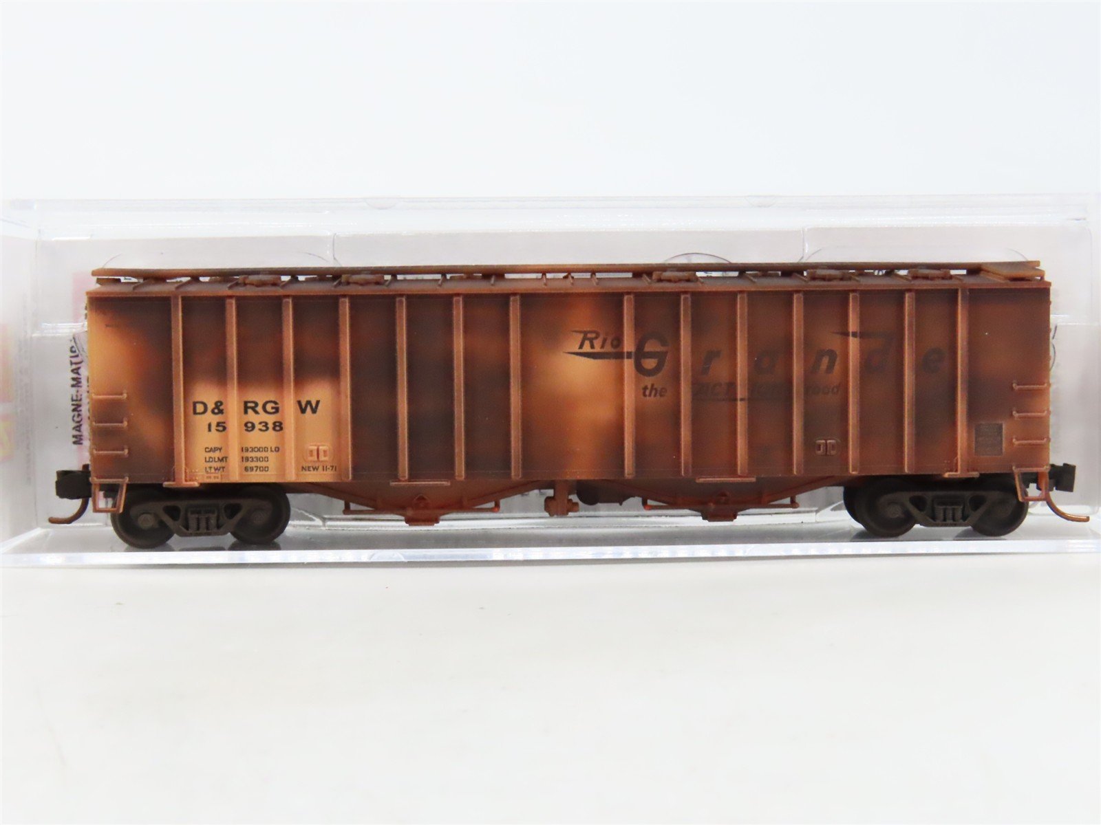N Micro-Trains MTL 09844070 D&RGW Rio Grande 50' Airslide Hopper 15938 Weathered