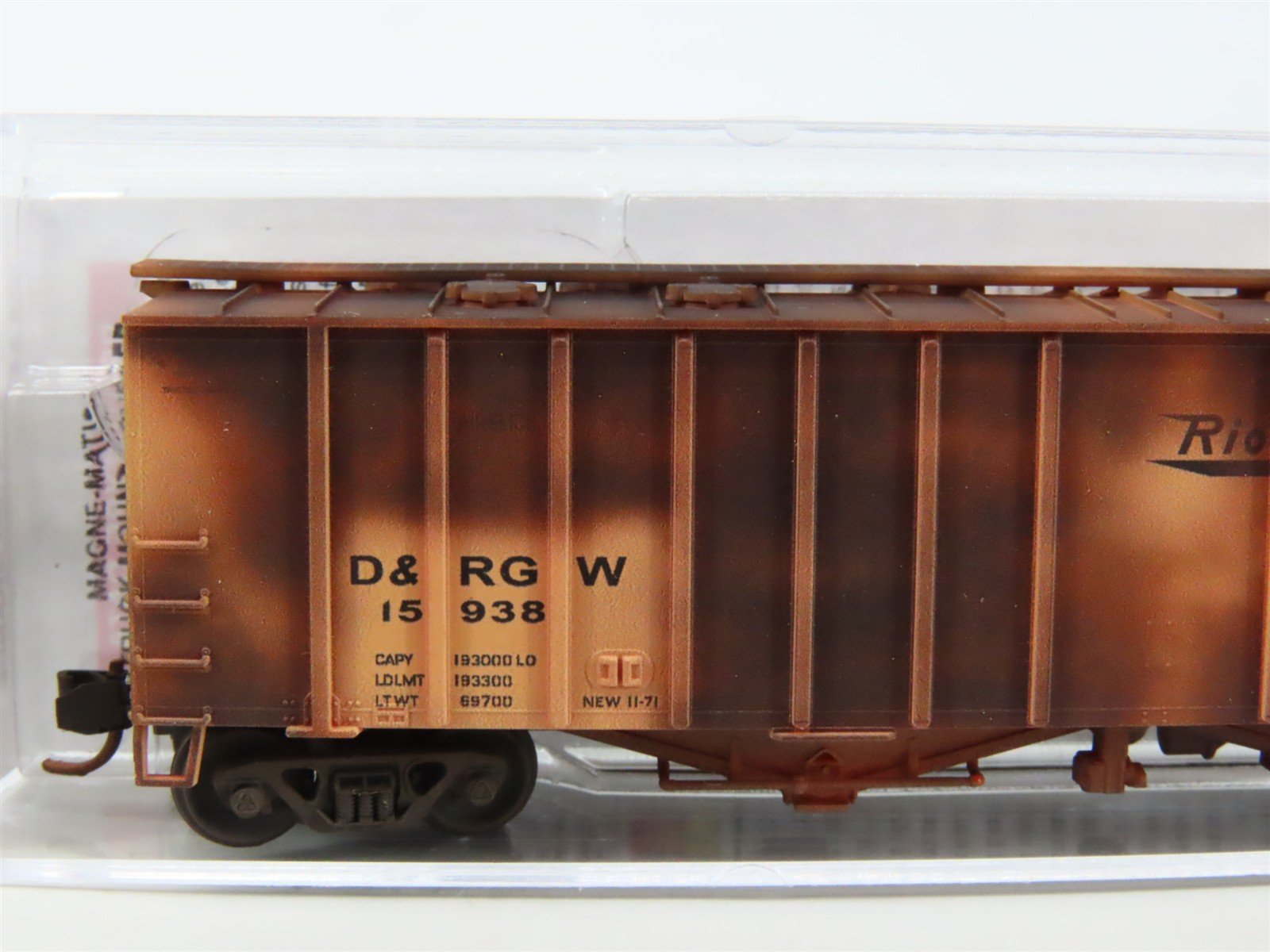 N Micro-Trains MTL 09844070 D&RGW Rio Grande 50' Airslide Hopper 15938 Weathered