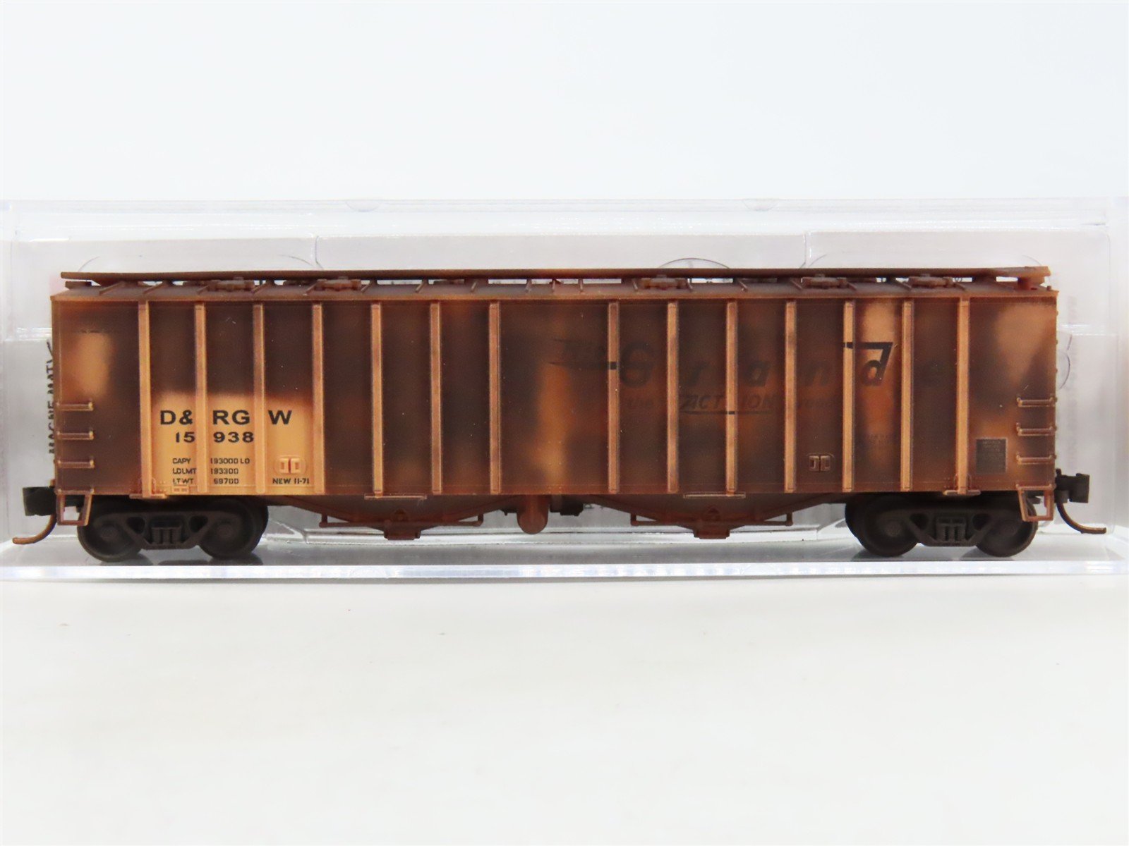 N Micro-Trains MTL 09844070 D&RGW Rio Grande 50' Airslide Hopper 15938 Weathered