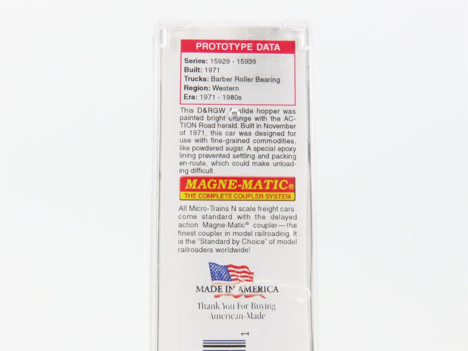 N Micro-Trains MTL 09844070 D&RGW Rio Grande 50' Airslide Hopper 15938 Weathered