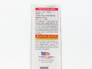 N Micro-Trains MTL 09844070 D&RGW Rio Grande 50' Airslide Hopper 15938 Weathered
