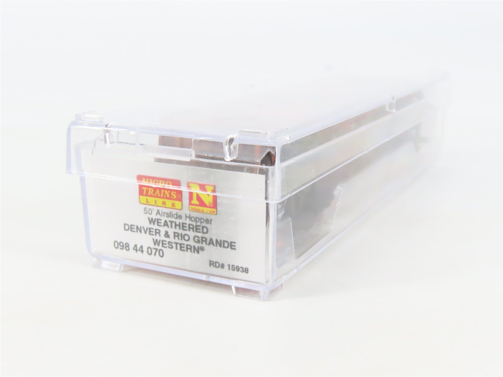 N Micro-Trains MTL 09844070 D&RGW Rio Grande 50' Airslide Hopper 15938 Weathered