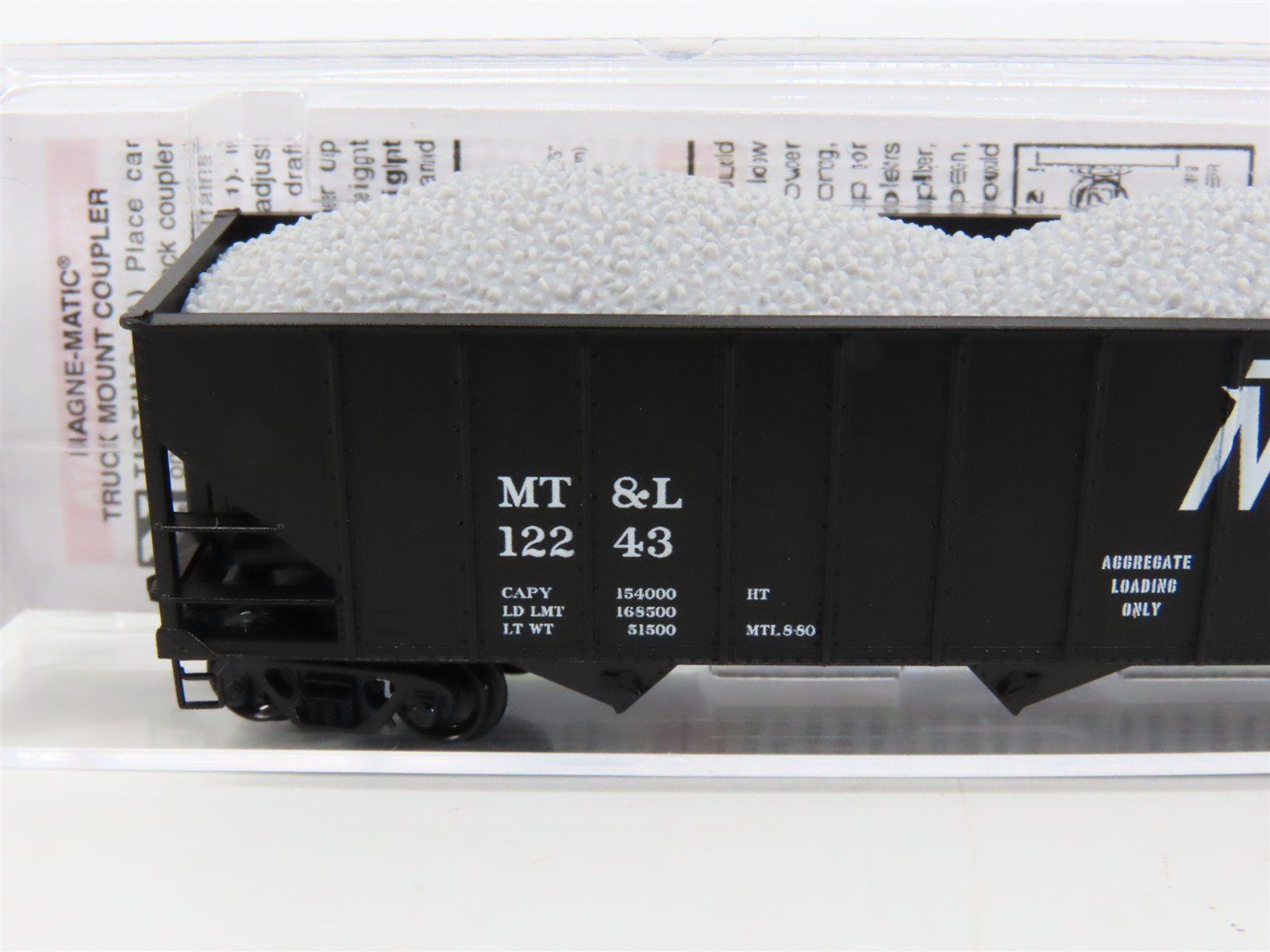 N Micro-Trains MTL 10800570 MT&L Route Of The Rogue Valley 3-Bay Hopper #12243