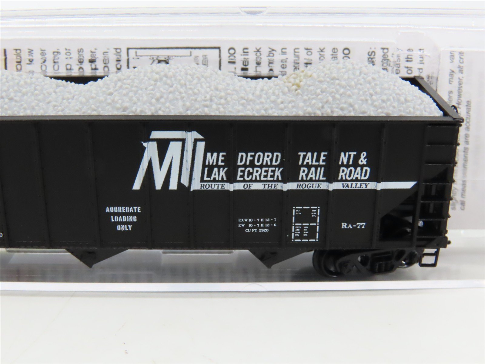 N Micro-Trains MTL 10800570 MT&L Route Of The Rogue Valley 3-Bay Hopper #12243