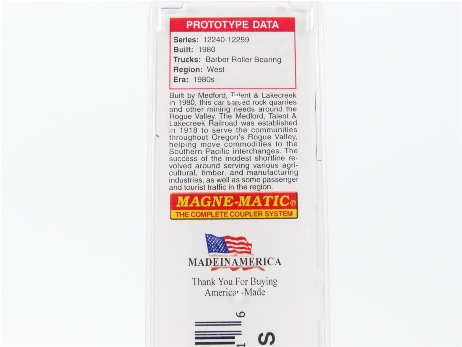 N Micro-Trains MTL 10800570 MT&L Route Of The Rogue Valley 3-Bay Hopper #12243