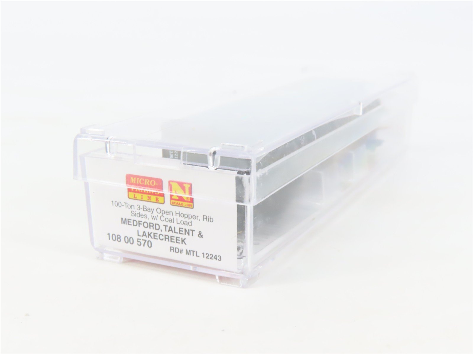 N Micro-Trains MTL 10800570 MT&L Route Of The Rogue Valley 3-Bay Hopper #12243