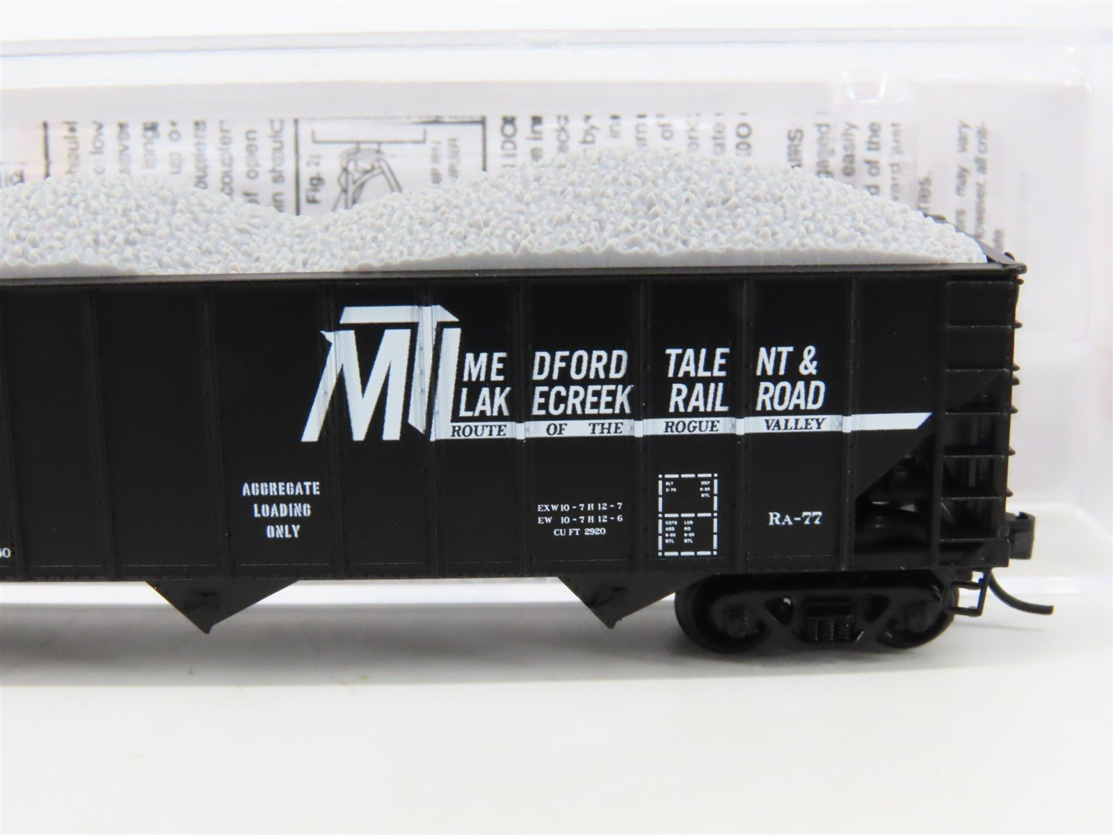 N Micro-Trains MTL 10800570 MT&L Route Of The Rogue Valley 3-Bay Hopper #12243