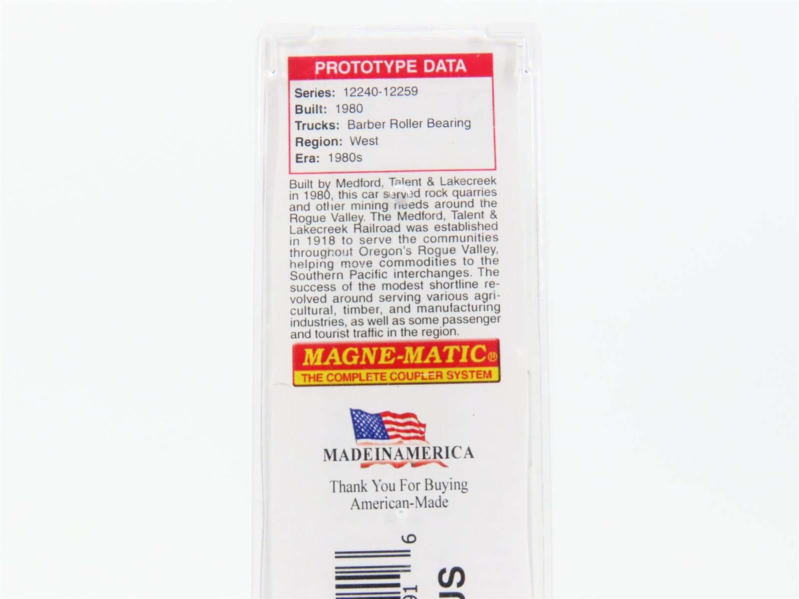 N Micro-Trains MTL 10800570 MT&L Route Of The Rogue Valley 3-Bay Hopper #12243
