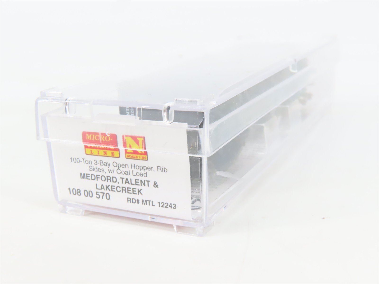 N Micro-Trains MTL 10800570 MT&L Route Of The Rogue Valley 3-Bay Hopper #12243
