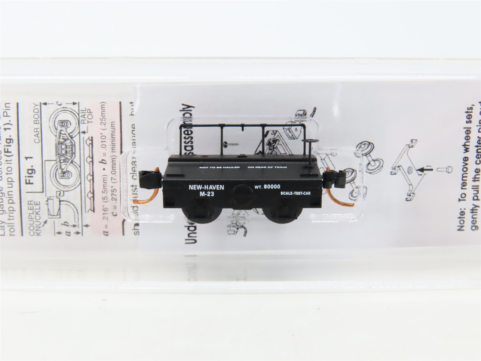 N Scale Micro-Trains MTL 12100080 NH New Haven Scale Test Car #M-23