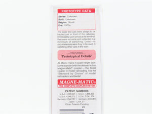 N Scale Micro-Trains MTL 12100060 Southern Railway Scale Test Car #992506