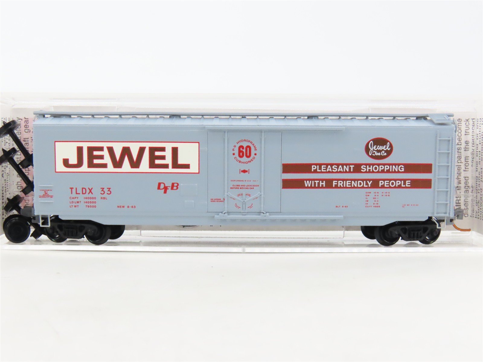 N Scale Micro-Trains MTL 03200440 TLDX Jewel Tea Co. 50' Plug Door Box Car #33