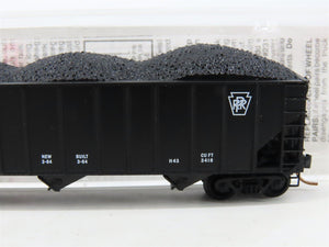 N Scale Micro-Trains MTL 108040 PRR Pennsylvania 3-Bay Hopper #180187 w/ Load