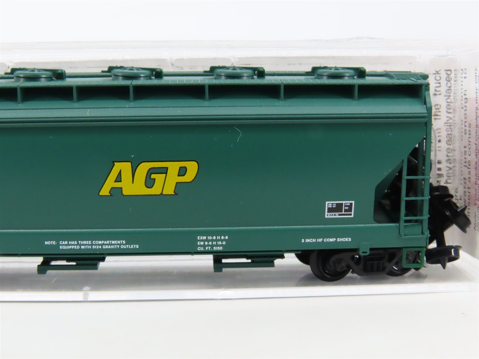 N Scale Micro-Trains MTL 93060 AGPX AG Processing 3-Bay Covered Hopper #96314