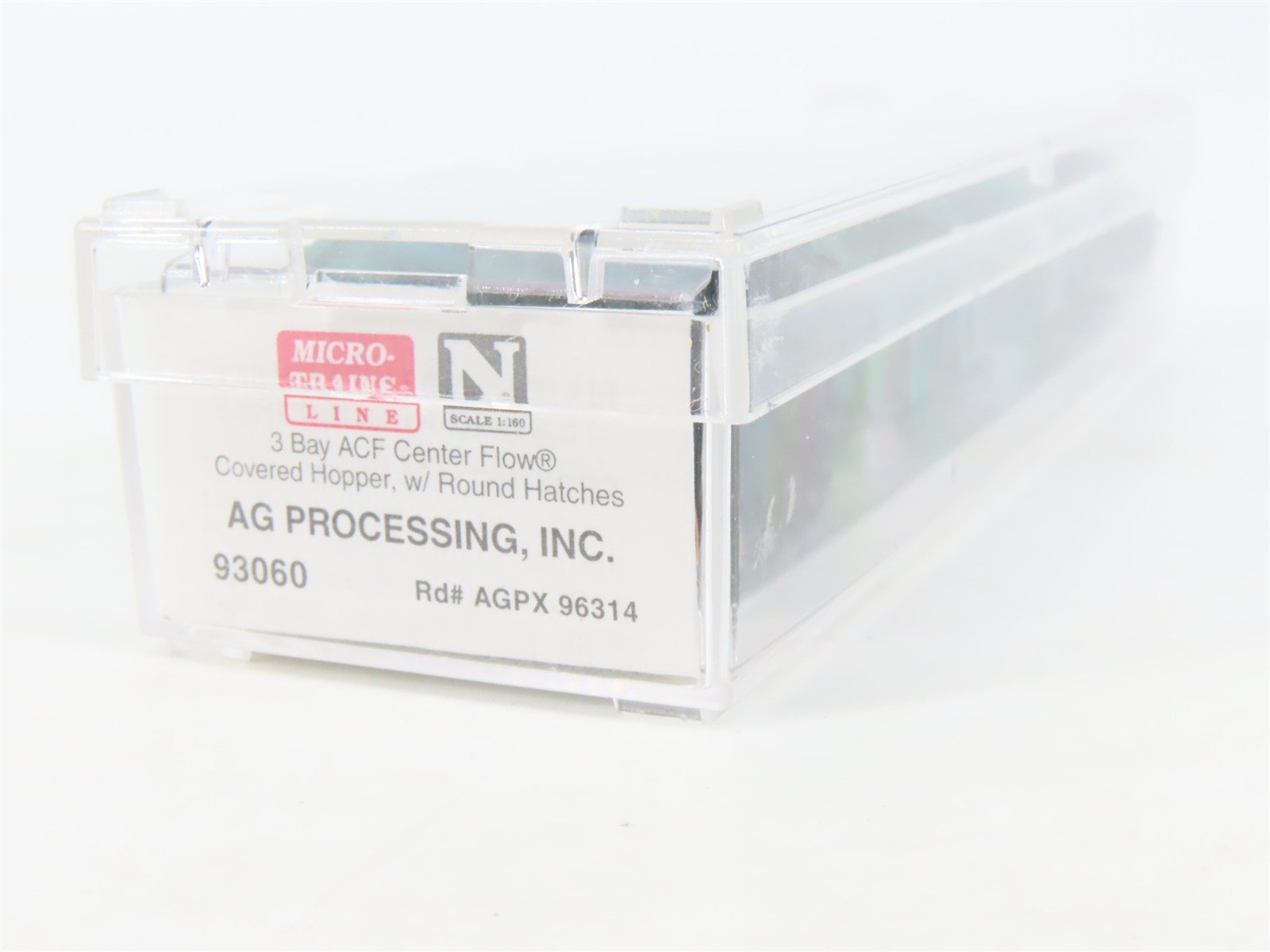 N Scale Micro-Trains MTL 93060 AGPX AG Processing 3-Bay Covered Hopper #96314