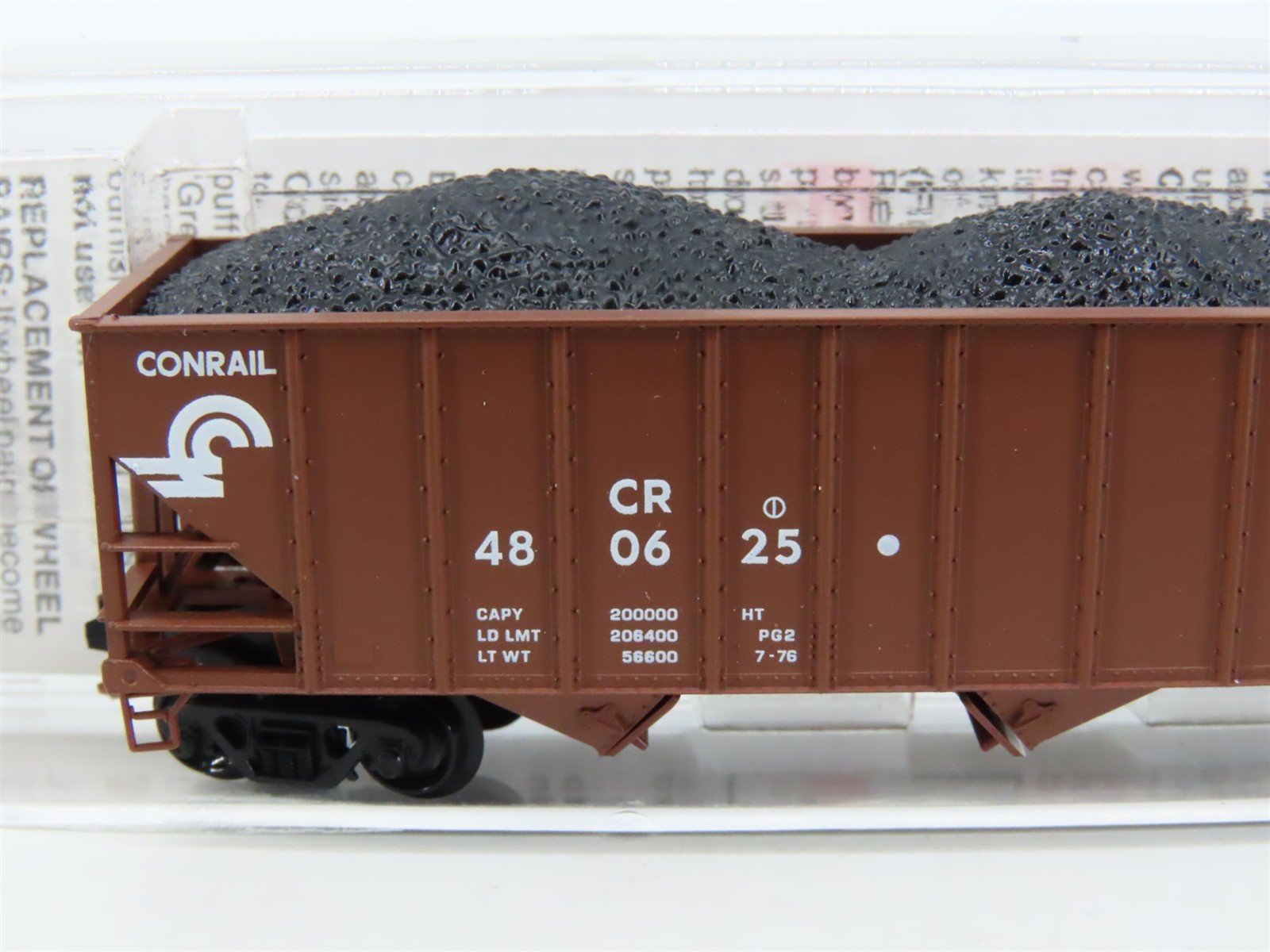 N Scale Micro-Trains MTL 108030 CR Conrail 3-Bay Hopper #480625 w/ Coal Load