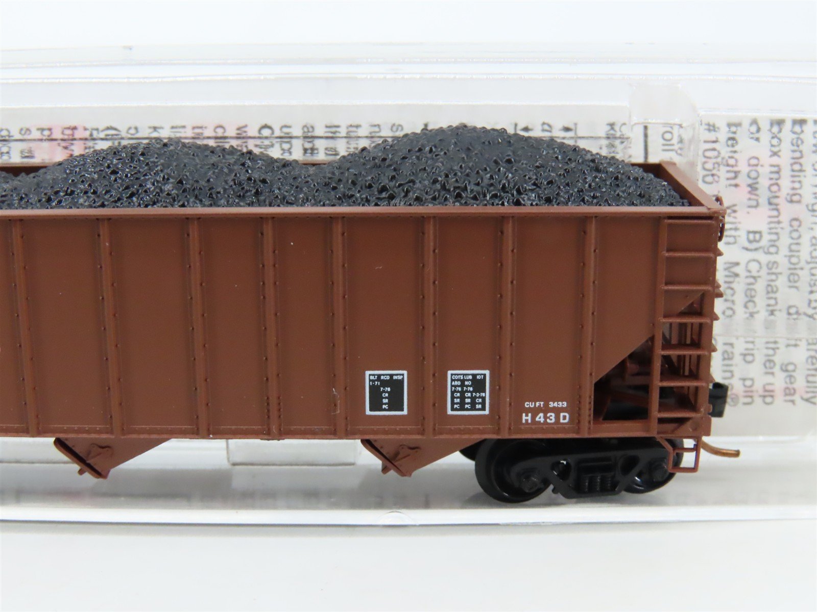 N Scale Micro-Trains MTL 108030 CR Conrail 3-Bay Hopper #480625 w/ Coal Load