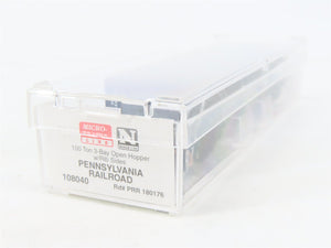 N Scale Micro-Trains MTL 108040 PRR Pennsylvania 3-Bay Hopper #180176 w/ Load