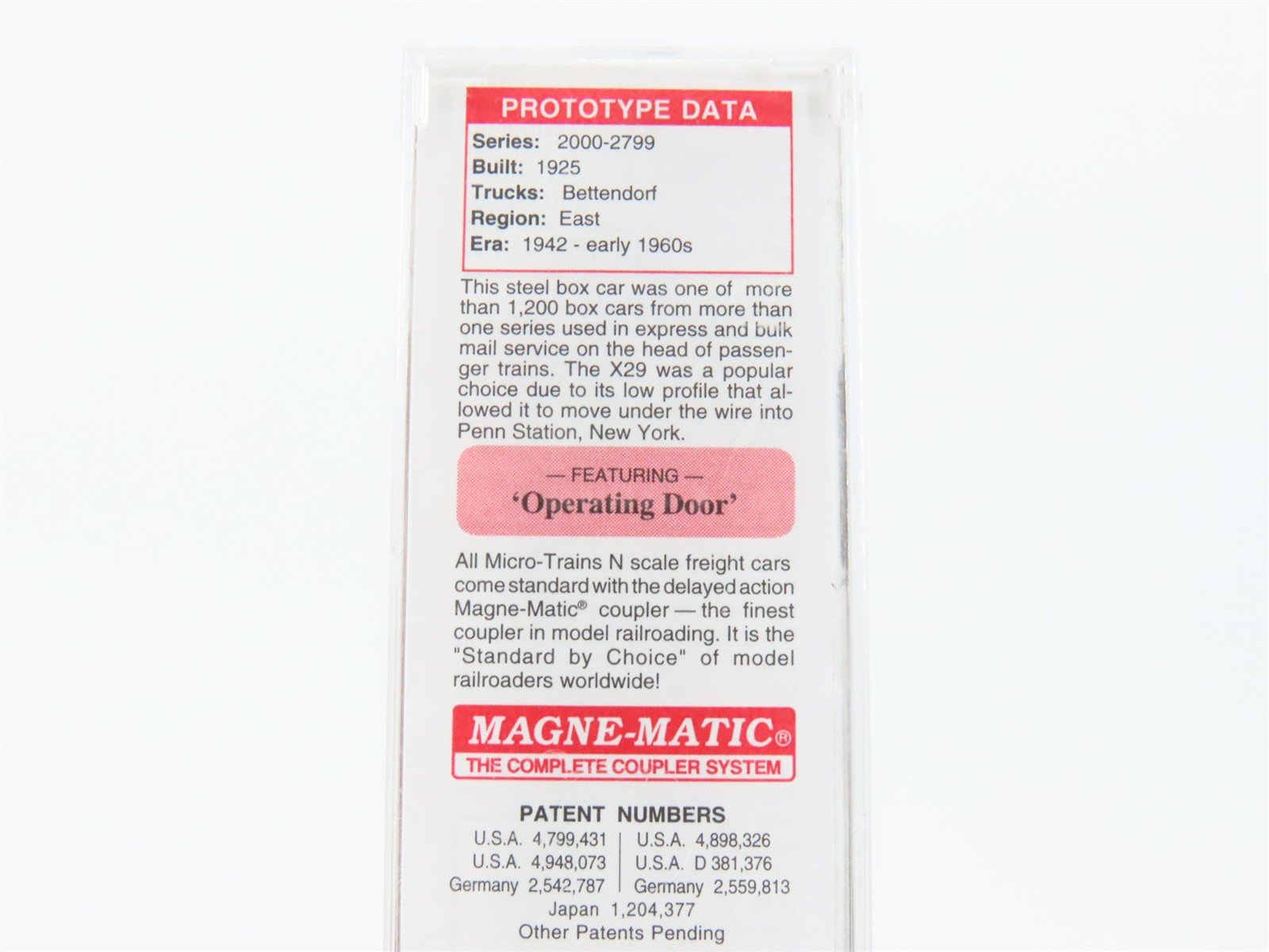 N Micro-Trains MTL 12000260 PRR Pennsylvania Railway Express 40' Box Car #2145