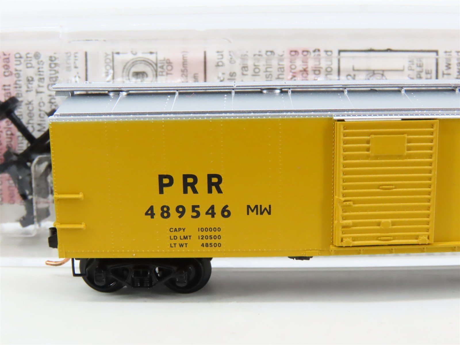 N Scale Micro-Trains MTL 120710 PRR Pennsylvania 40' Steel Box Car #489546