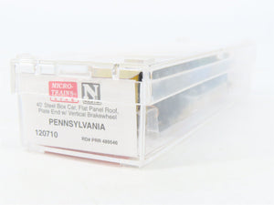 N Scale Micro-Trains MTL 120710 PRR Pennsylvania 40' Steel Box Car #489546