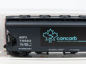 N Scale Micro-Trains MTL 09300070 ACFX Cancarb 3-Bay Covered Hopper #74082