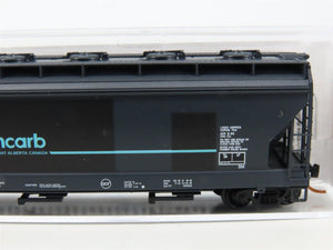 N Scale Micro-Trains MTL 09300070 ACFX Cancarb 3-Bay Covered Hopper #74082