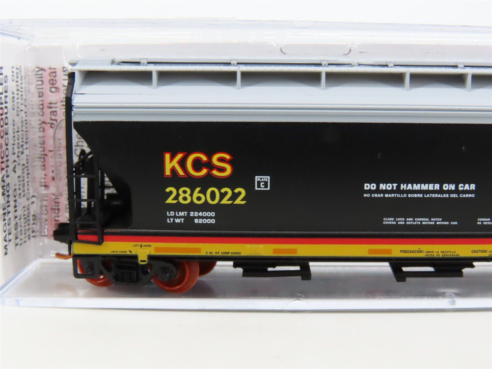 N Micro-Trains MTL 09400270 KCS Kansas City Southern 3-Bay Covered Hopper 286022