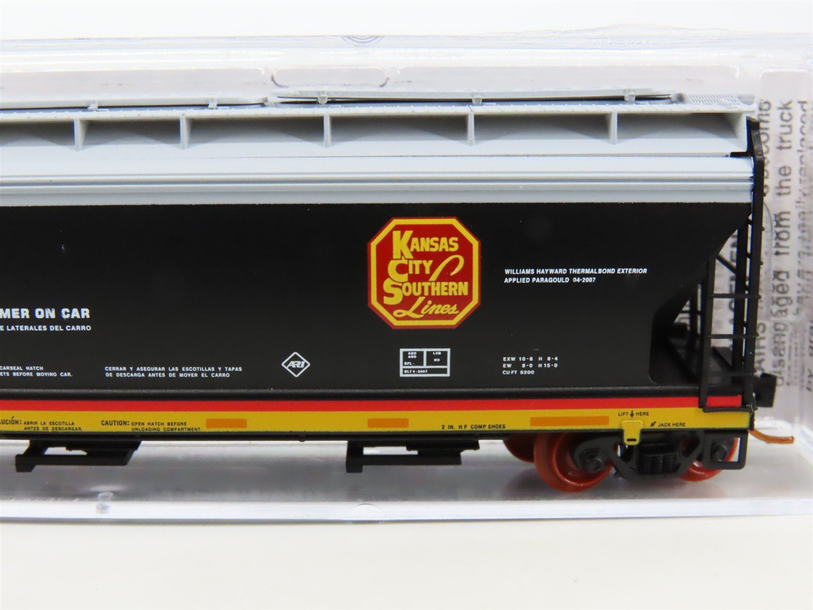 N Micro-Trains MTL 09400270 KCS Kansas City Southern 3-Bay Covered Hopper 286022