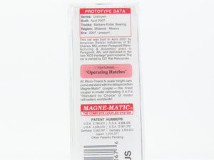 N Micro-Trains MTL 09400270 KCS Kansas City Southern 3-Bay Covered Hopper 286022